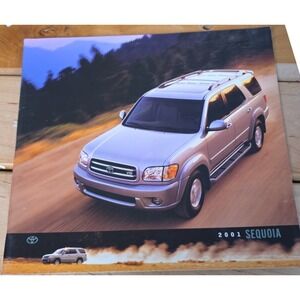 2001 Toyota Sequoia Brochure Catalog SUV V8 Engine Full Size Luxury Gas